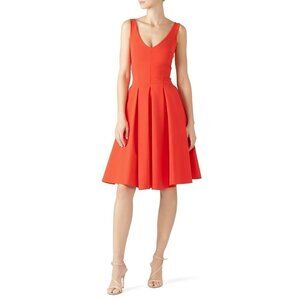 La Petite Robe di Chiara Boni Corie Dress Orange Womens Size 42 US 6